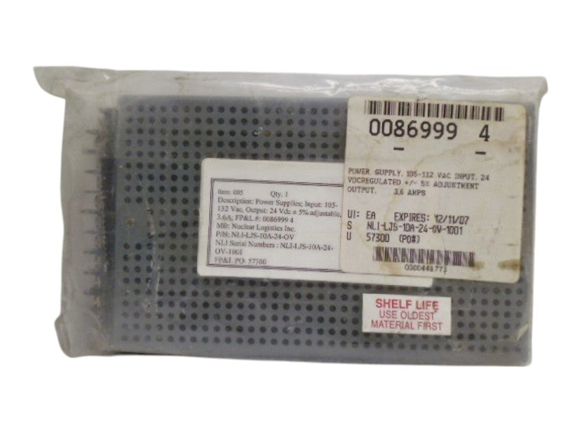 NUCLEAR LOGISTICS NLI-LJS-10A-24-OV-1001  POWER SUPPLY NSMP