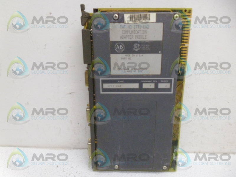 ALLEN BRADLEY 1771-KA2 F/W F ADAPTER MODULE UNMP