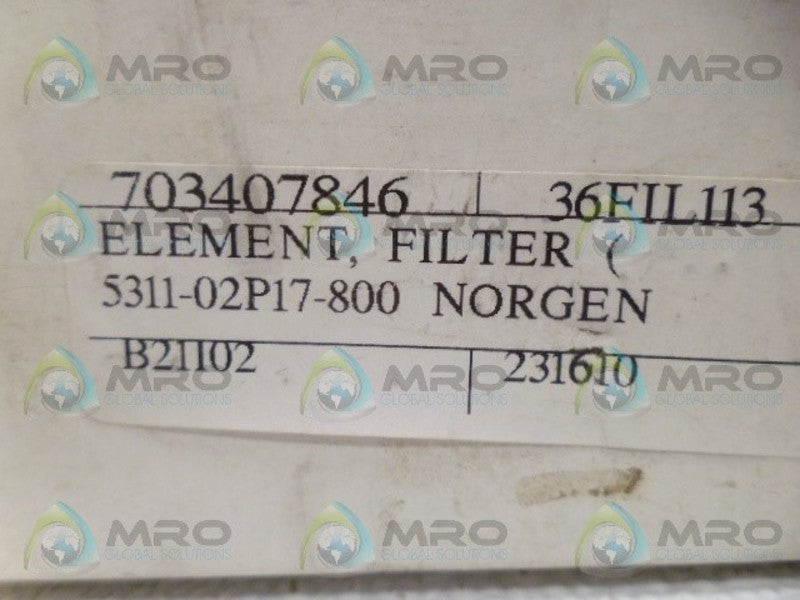 NORGREN 5311-02P17-800 FILTER ELEMENT  NSMP