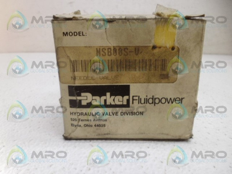 PARKER NSB00S-V NEEDLE VALVE NSMP