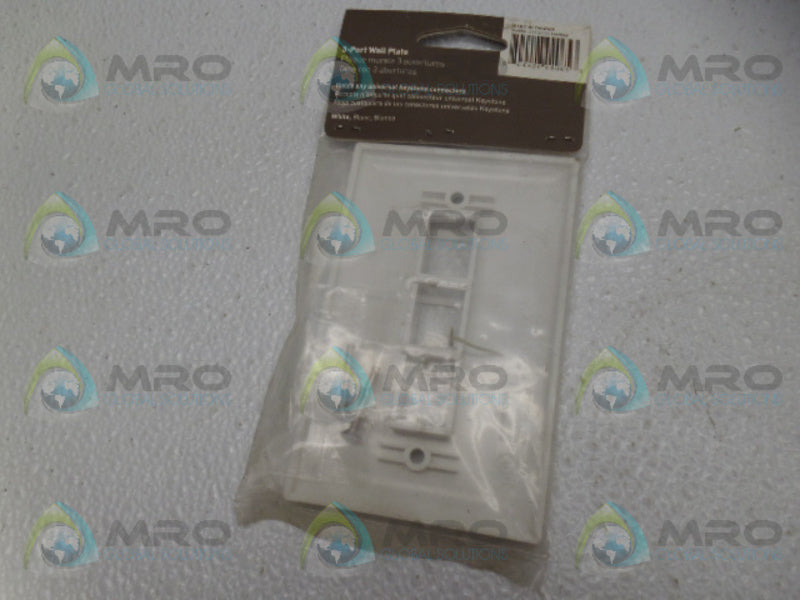 LEGRAND/ON-Q F3403-WH-V1 3-PORT WALL PLATE WHITE NSMP