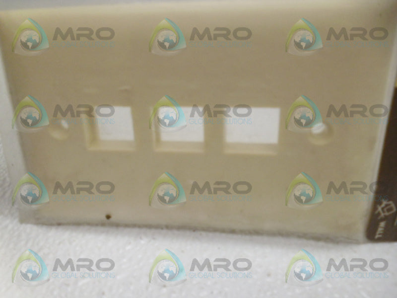 LEGRAND/ON-Q F3403-DM-V1 3-PORT WALL PLATE ALMOND NSMP