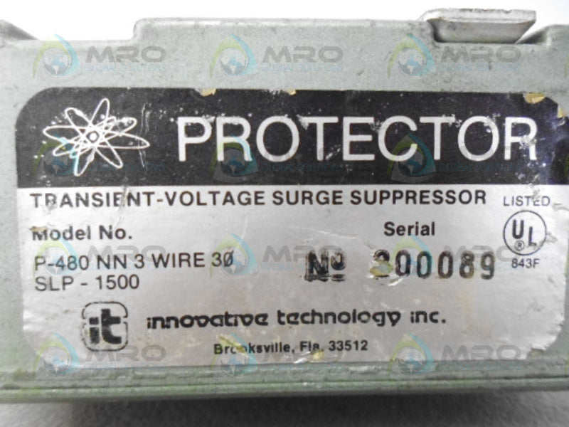 INNOVATIVE TECHNOLOGY P-480NN3 SURGE SUPPRESSOR UNMP