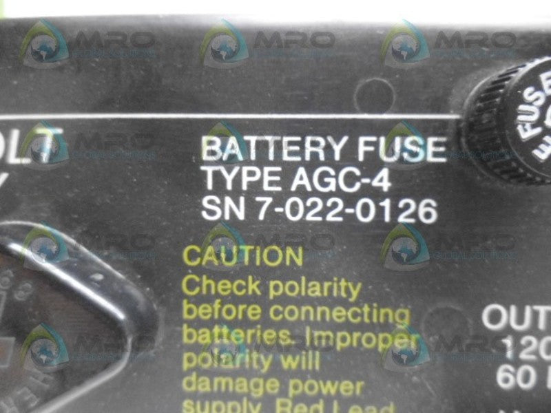 CHEMETRONICS AGC-4 POWER SUPPLY UNMP