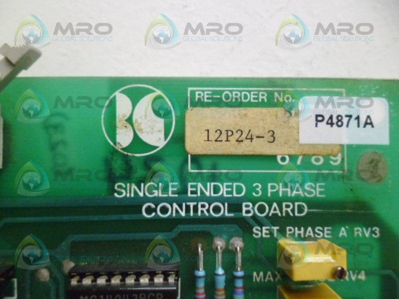 BLACK CLAWSON 12P24-3 CONTROL BOARD UNMP