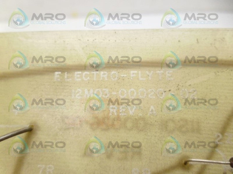 ELECTRO-FLYTE 12M03-00020-02 VOLTAGE BOARD UNMP