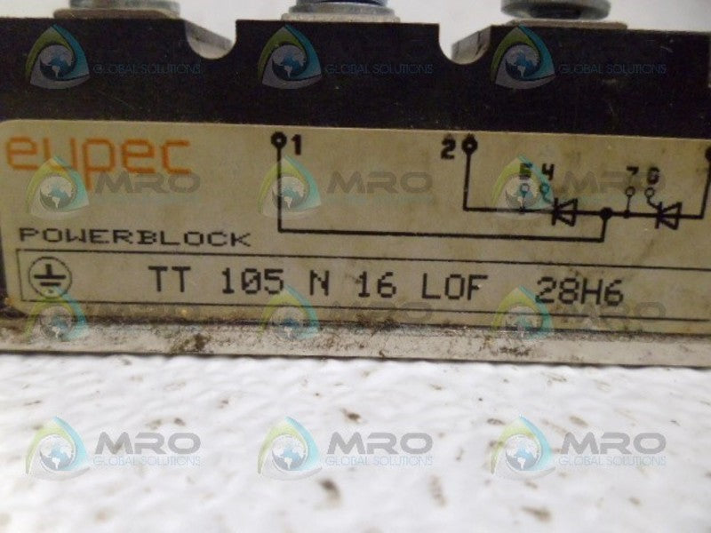 EUPEC TT105N16LOF28H6 POWER BLOCK UNMP