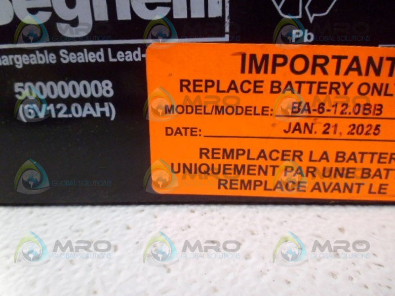BEGHELLI 500000008 BATTERY UNMP