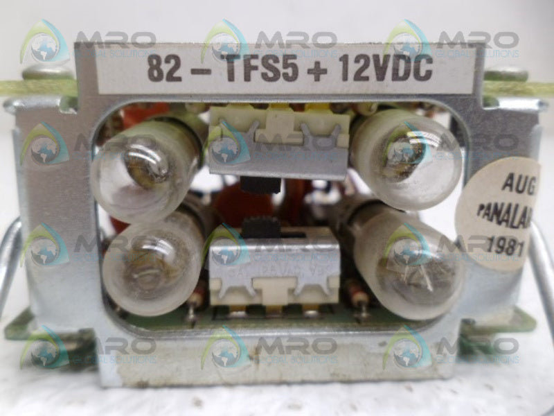PANALARM 82-TFS5-12VDC ANNUNICIATOR MONITORING MODULE UNMP