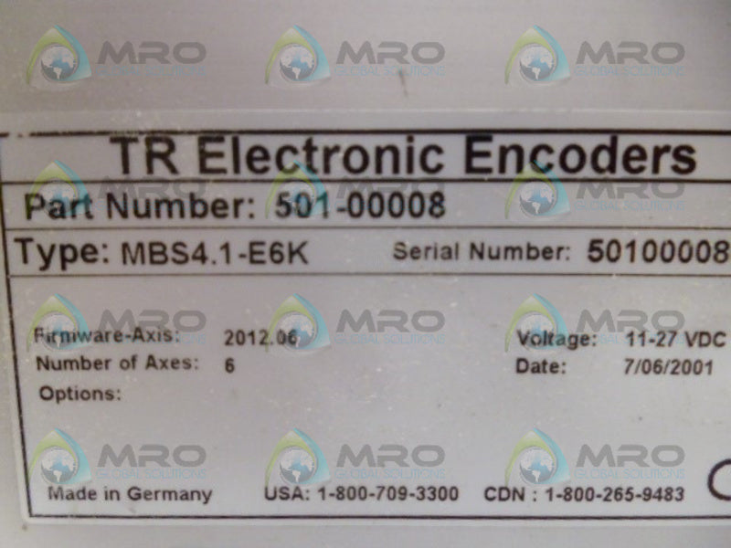 TR ELECTRONIC MBS4.1-E6K MODULE UNMP