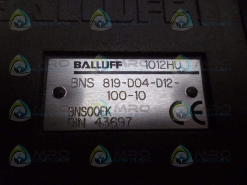 BALLUFF BNS819-D04-D12-100-10 MECHANICAL POSITION SWITCH UNMP