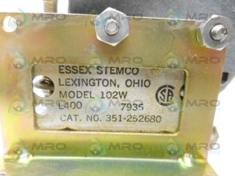 ESSEX STEMCO 102W THERMOSTAT UNMP