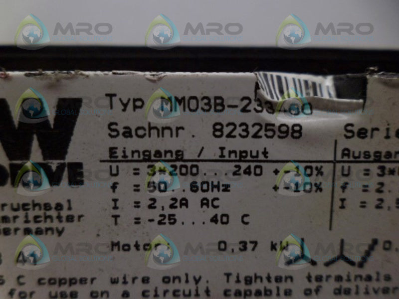 SEW MM03B-233-00 MODULE UNMP