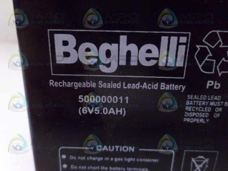 BEGHELLI 500000011 LEAD-ACID BATTERY UNMP
