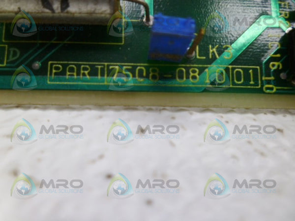 PRESSTECH 7508-0810-01 PANEL DRIVER BOARD UNMP