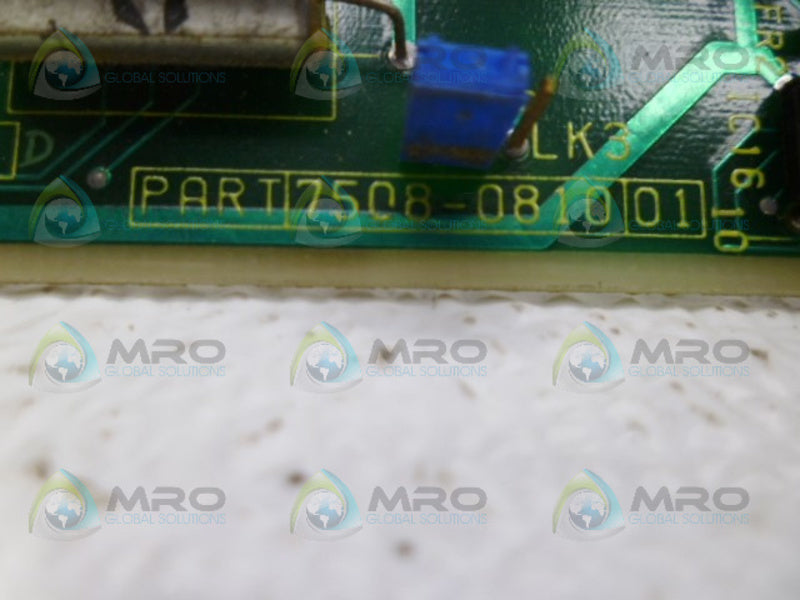 PRESSTECH 7508-0810-01 PANEL DRIVER BOARD UNMP