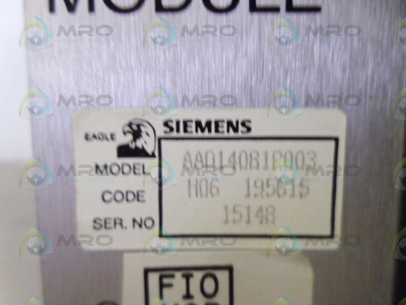 SIEMENS AAD14081P003 I/O FIELD MODULE UNMP