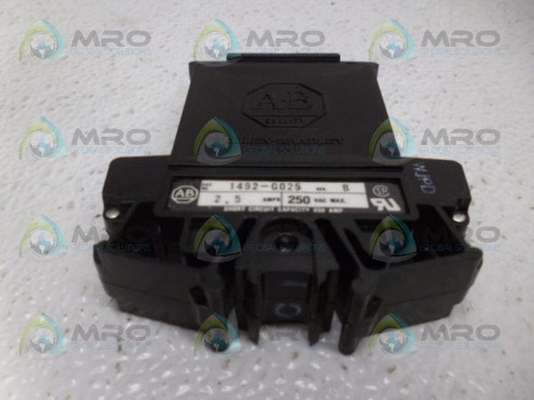 ALLEN BRADLEY 1492-G025 SER. B CIRCUIT BREAKER NSMP