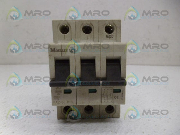 KLOCKNER MOELLER FAZ-3-C13 CIRCUIT BREAKER NSMP