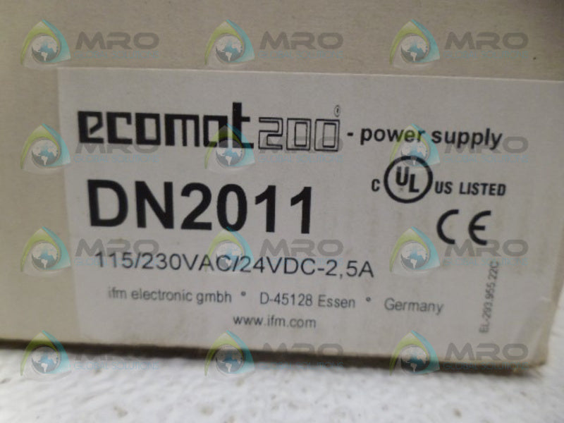 IFM EFECTOR DN2011 POWER SUPPLY NSMP