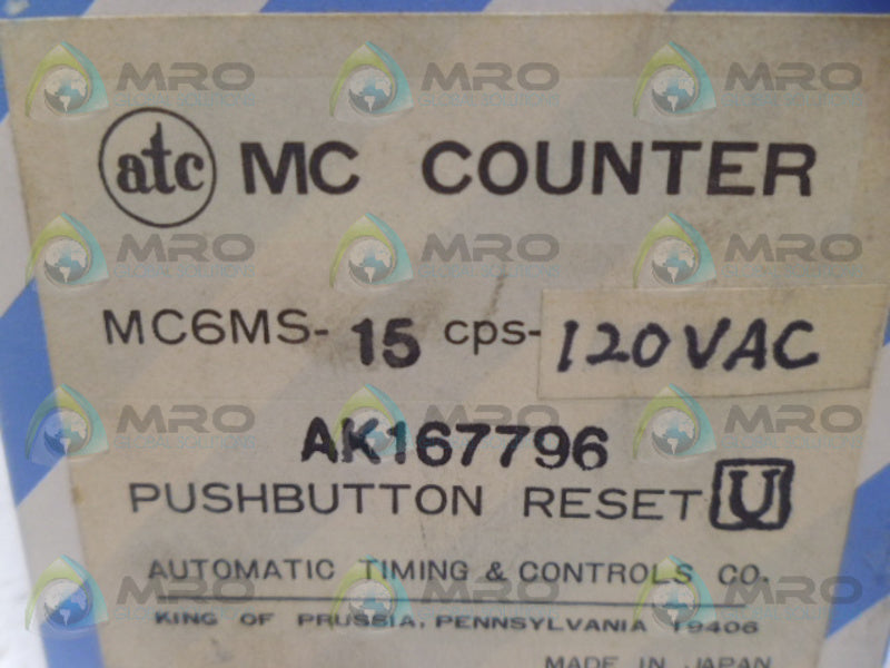 ATC MC6MS-15CPS-120VAC NSMP
