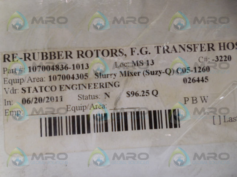 HI TEMP INC 107004836-1013 PUMP ROTOR IMPELLER NSMP