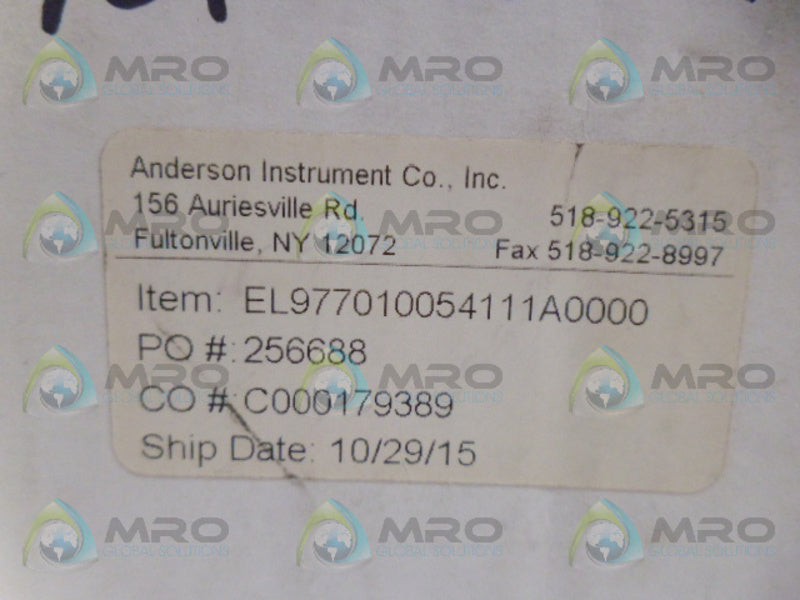 ANDERSON EL977010054111A0000 GUAGE 300PSI NSMP