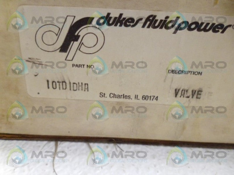 DUKES 10TD1DHA CONTROL VALVE NSMP