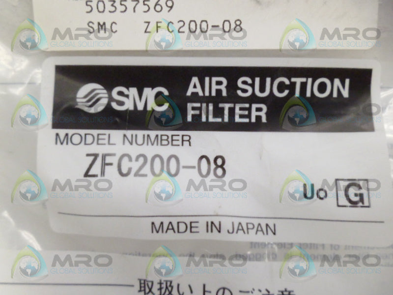 SMC ZFC200-08 AIR SUCTION FILTER NSMP