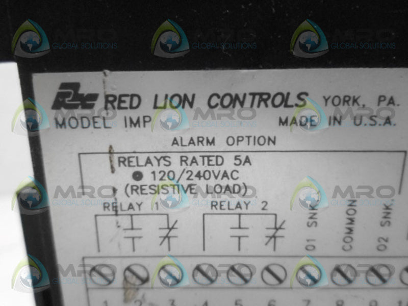 RED LION IMP20102 DIGITAL PANEL METER  UNMP