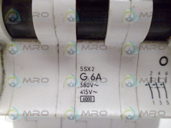 SIEMENS 5SX2G6A CIRCUIT BREAKER UNMP