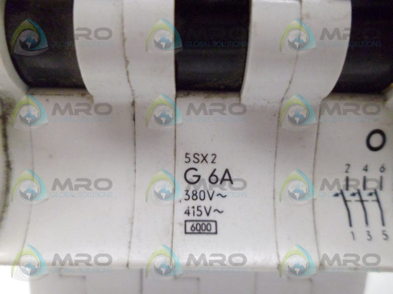 SIEMENS 5SX2G6A CIRCUIT BREAKER UNMP