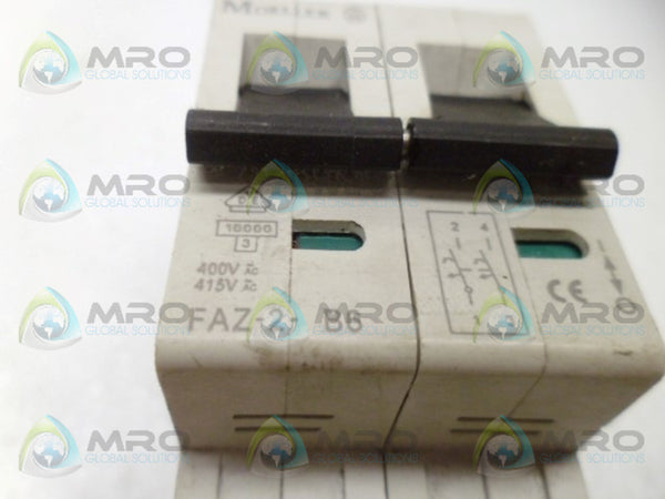 KLOCKNER MOELLER FAZ-2-B6 CIRCUIT BREAKER UNMP