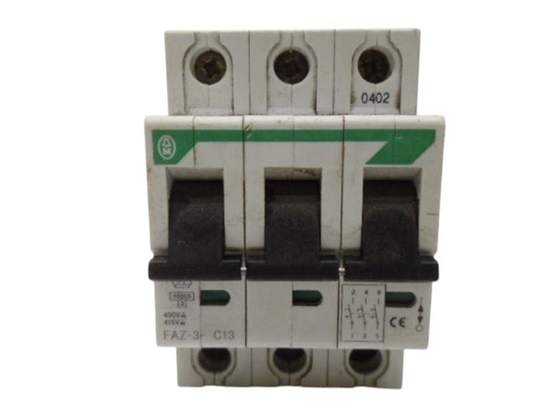 KLOCKNER MOELLER FAZ-3-C13 CIRCUIT BREAKER UNMP