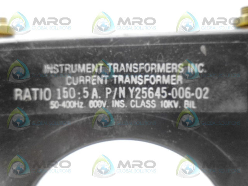 CURRENT TRANSFORMER Y25645-006-02 TRANSFORMER UNMP