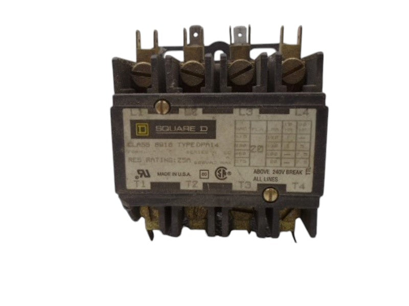SQUARE D 8910DPA14 CONTACTOR UNMP