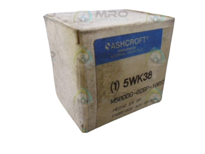 ASHCROFT 5WK38 PRESSURE GUAGE 100PSI NSMP