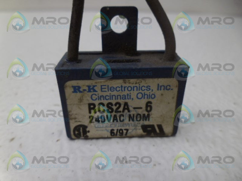 RK ELECTRONICS RCS2A-6 SURGE SUPPRESSOR UNMP