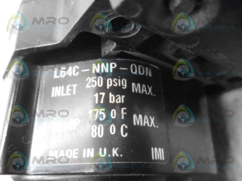 NORGREN L64C-NNP-QDN LUBRICATOR (AS PICTURED) UNMP