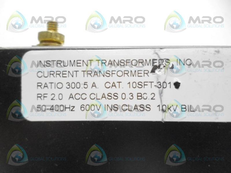 INSTRUMENT TRANSFORMER 10SFT-301 TRANSFORMER (AS PICTURED) UNMP