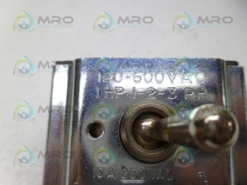 EATON 1HP-1-2-3-PH SELECTOR SWITCH UNMP