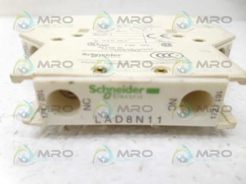 SCHNEIDER ELECTRIC LAD8N11 AUILIARY CONTACT UNMP