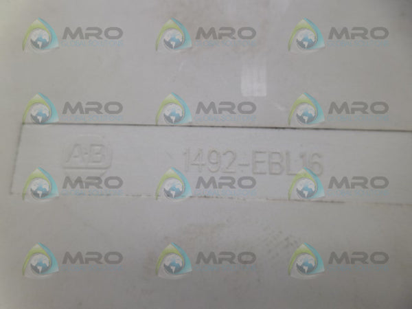 ALLEN BRADLEY 1492-EBL16 GRAY END BARRIER UNMP