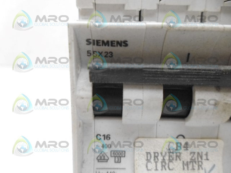 SIEMENS 5SX2316-7 CIRCUIT BREAKER 16A UNMP