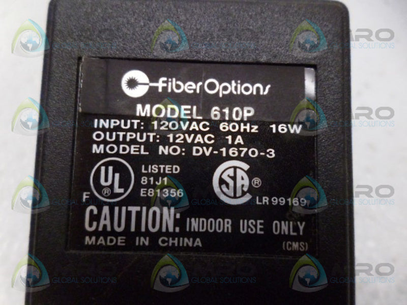 FIBER OPTIONS 610P POWER SUPPLY UNMP