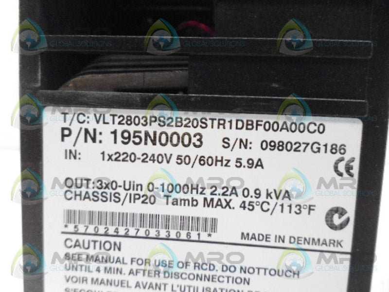 DANFOSS 195N0003 DRIVE UNMP