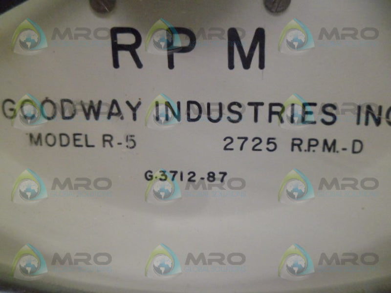 GOODWAY R-5 150RPM GAUGE UNMP