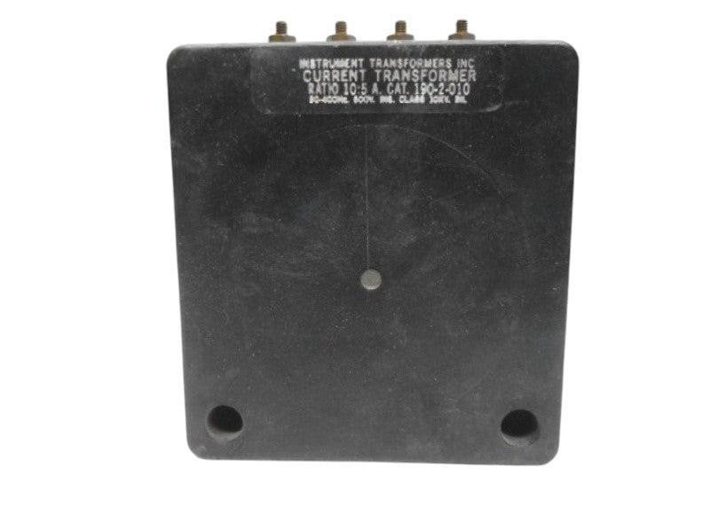 INSTRUMENT TRANSFORMERS 190-2-010 CURRENT TRANSFORMER RATIO 10:5 UNMP