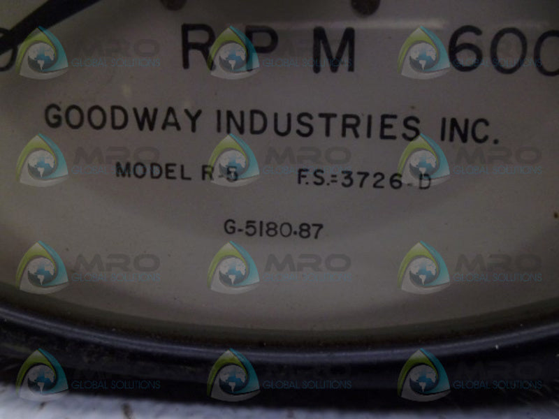 GOODWAY R-5 600RPM UNMP