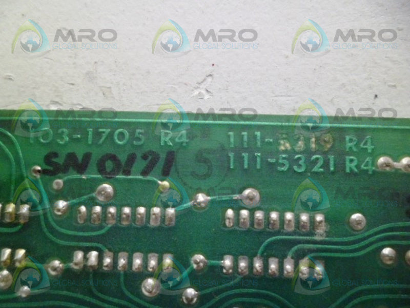 WELTRONICS 103-1705 PC BOARD UNMP